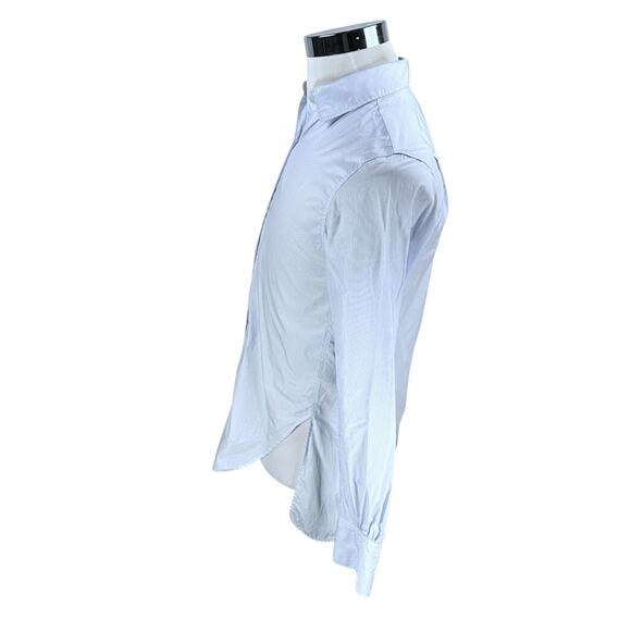 Isabel Marant Shirt Women’s 34 Blue Striped Cotton Long Sleeve Button-Up US 2 - Picture 4 of 11